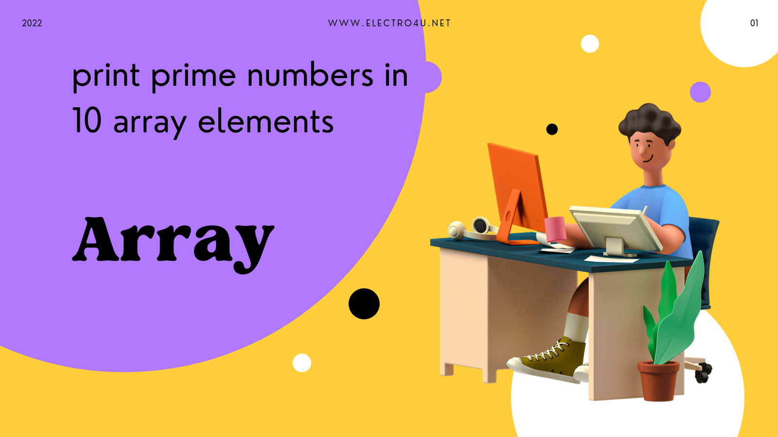 C Program To Print Prime Numbers In An Array Of 10 Elements